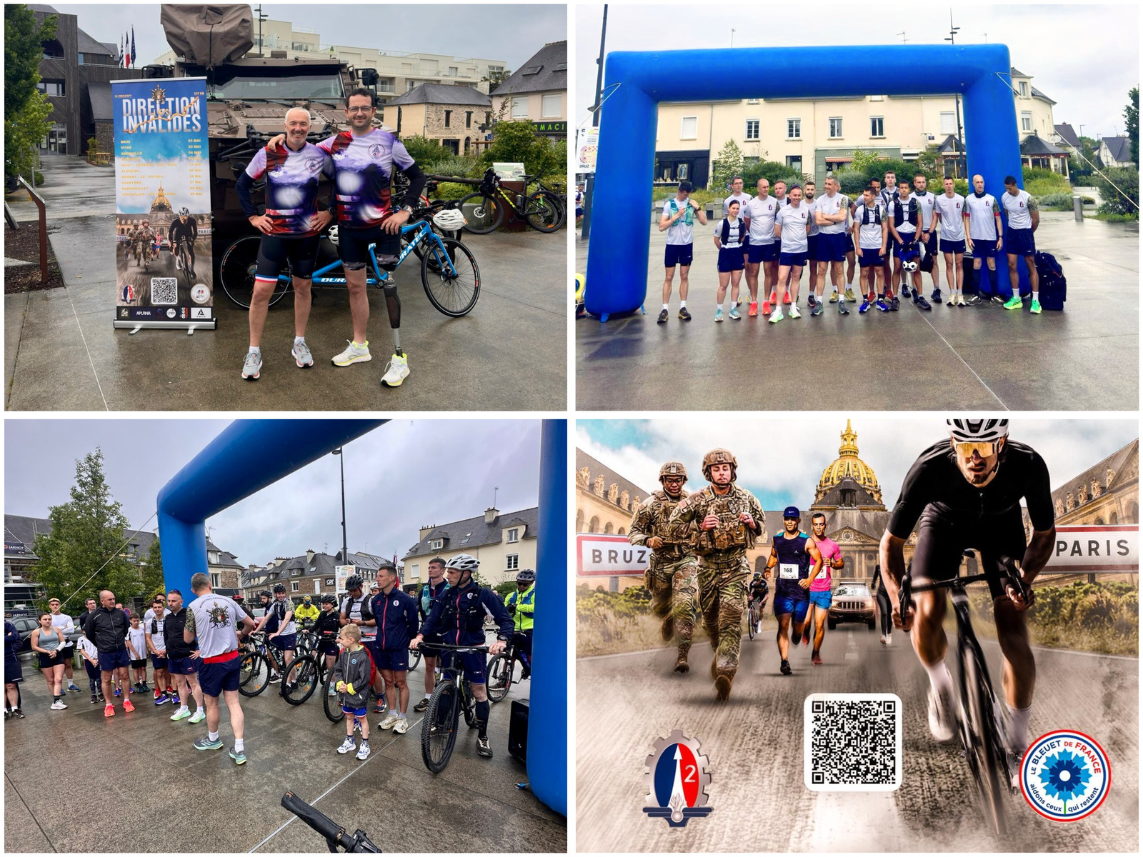Direction les Invalides : un défi sportif et solidaire lancé depuis Bruz 🇫🇷💙