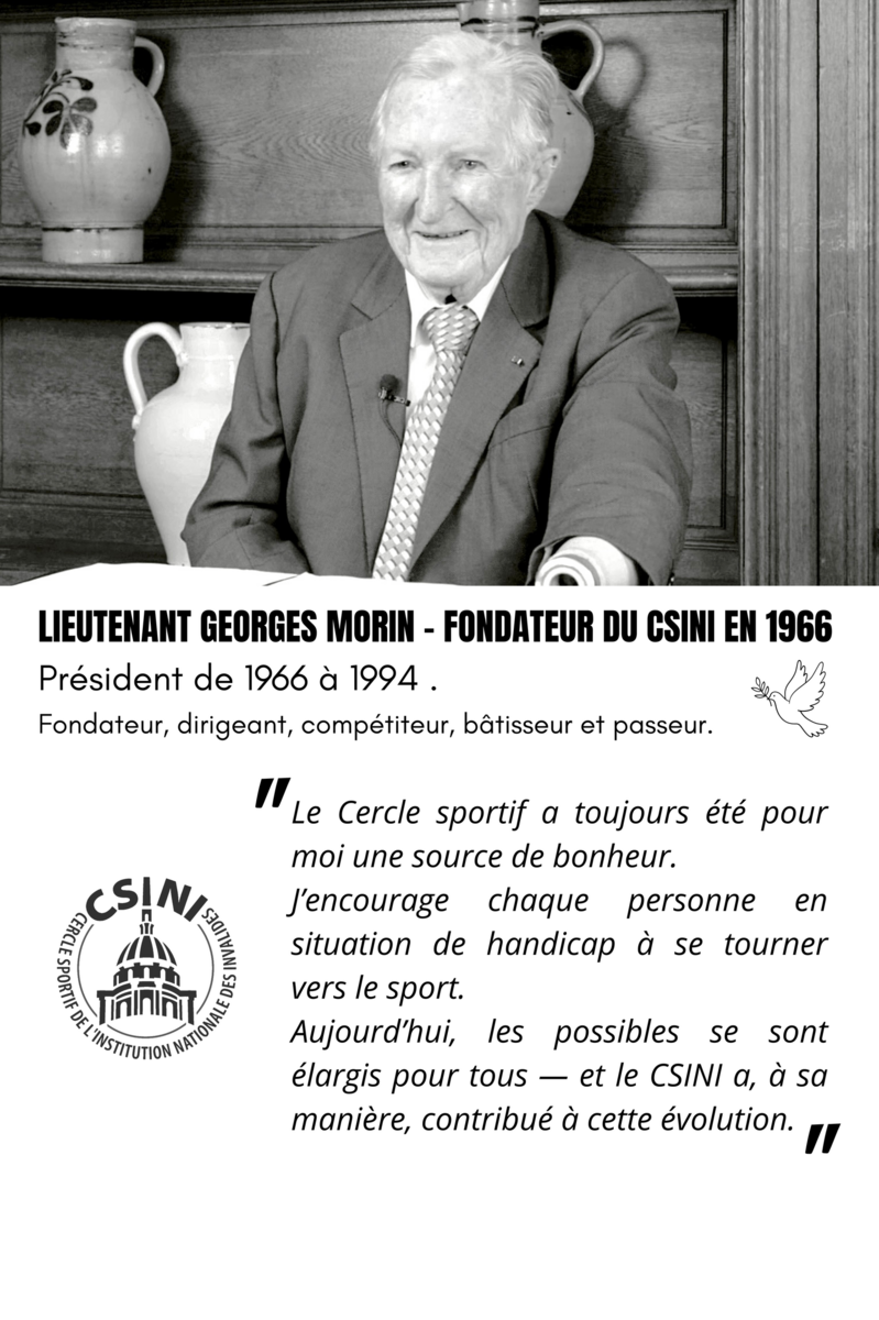 🕊️ Georges Morin : un héritage à faire vivre