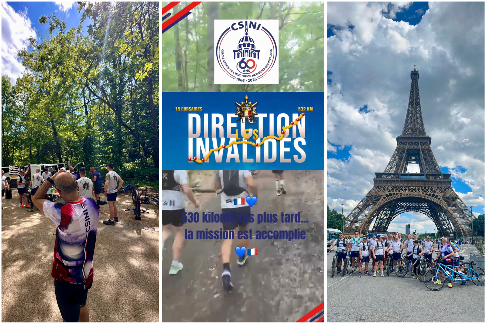 🇫🇷💙 530 kilomètres plus tard… la mission est accomplie. 💙🇫🇷