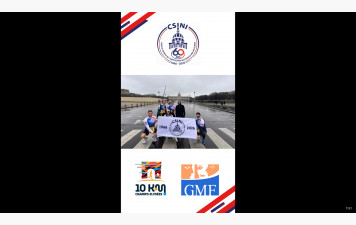 🏃‍♀️ Le CSINI sur la ligne de départ des 10 km des Champs-Élysées