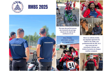 🏅 Le CSINI engagé aux RMBS 2025 Acte 1 – Une semaine où la solidarité prend tout son sens! 🏅