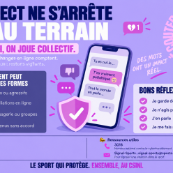 CYBERHARCÈLEMENT : LE RESPECT NE S’ARRÊTE PAS AU TERRAIN