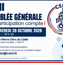 Assemblée générale du CSINI : prenez part à la vie de votre association !